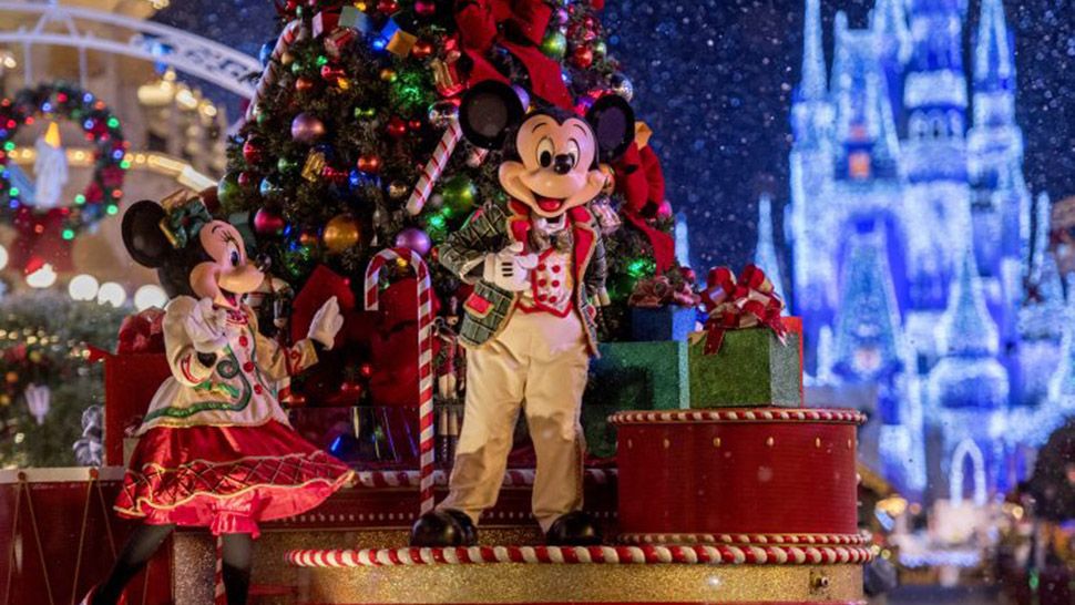 Mickey's Once Upon a Christmastime Parade during Mickey's Very Merry Christmas Party at Magic Kingdom. (Courtesy of Disney Parks)