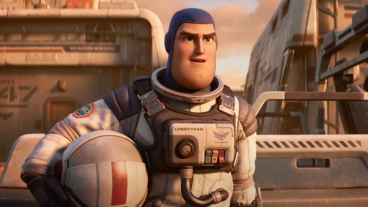 A still from Disney-Pixar's "Lightyear," which features the voice of Chris Evans at Buzz Lightyear. (Photo: Disney)