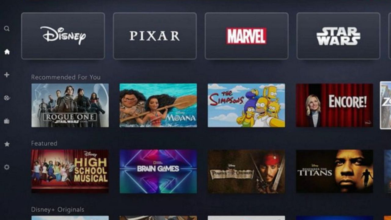 Disney+ streaming platform. (File)