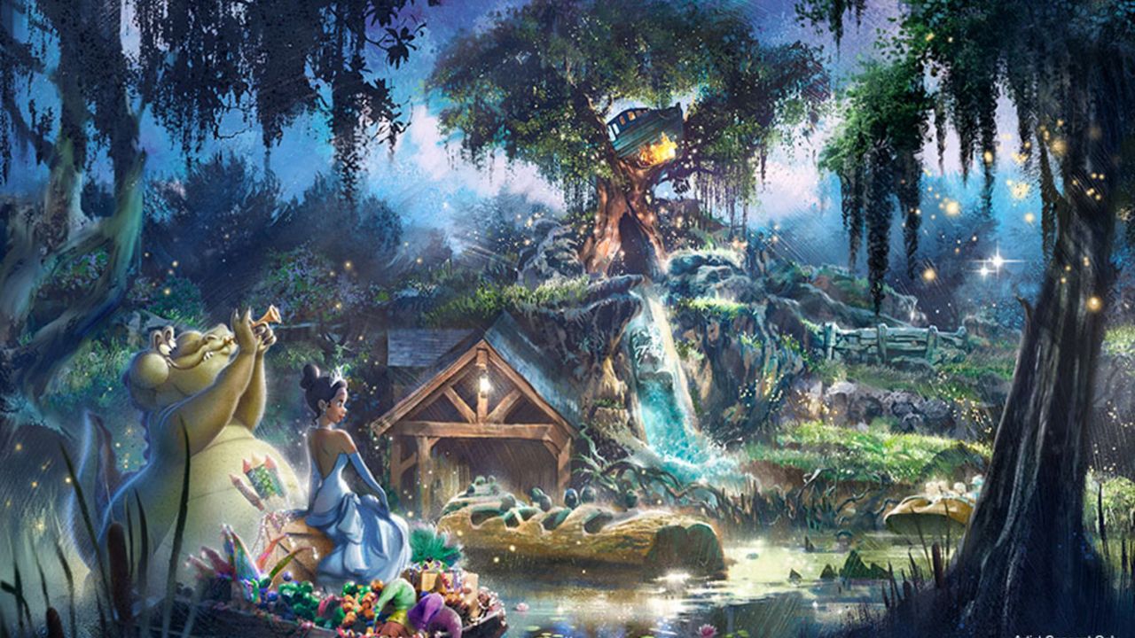 Early concept art of the Princess and the Frog attraction that will replace Splash Mountain at Disney World and Disneyland. (Photo: Disney)