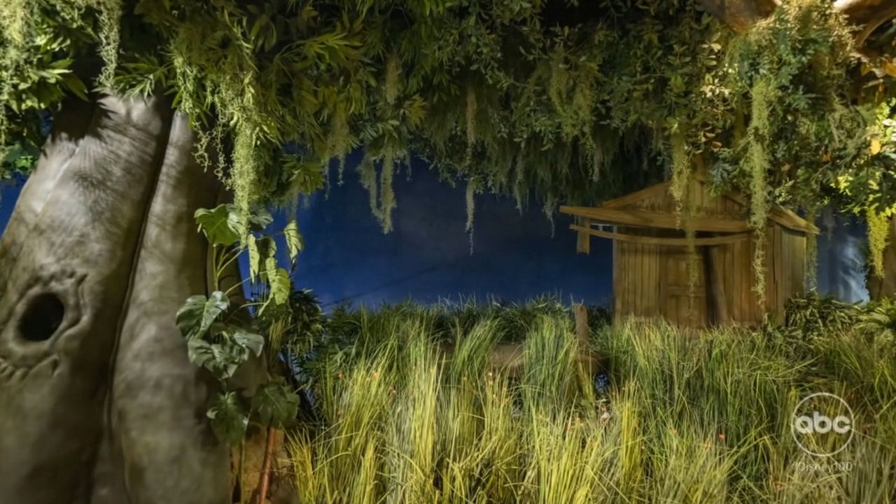 An early peek at one of the scenes inside Tiana's Bayou Adventure, a new attraction opening at Disney World and Disneyland in 2024. (Photo: Disney/ABC)