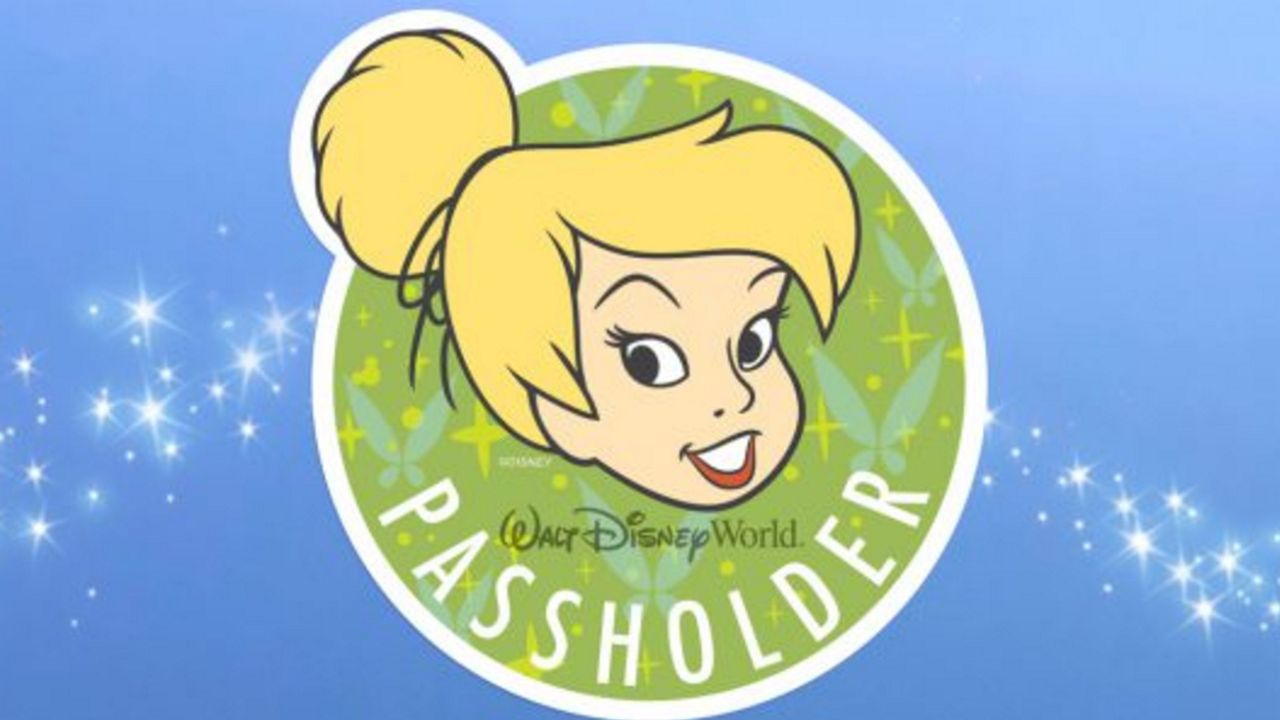 Disney World will be mailing this complimentary Tinker Bell magnet to its annual passholder. (Courtesy of Disney Parks)
