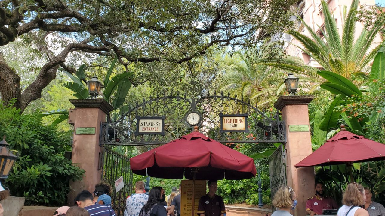 The entrance at Tower of Terror at Disney's Hollywood Studios. (Spectrum News/Ashley Carter)