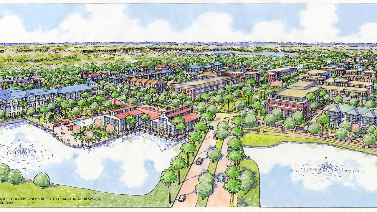 An artist's rendering of Disney World's planned affordable housing development. (Photo courtesy: Disney)