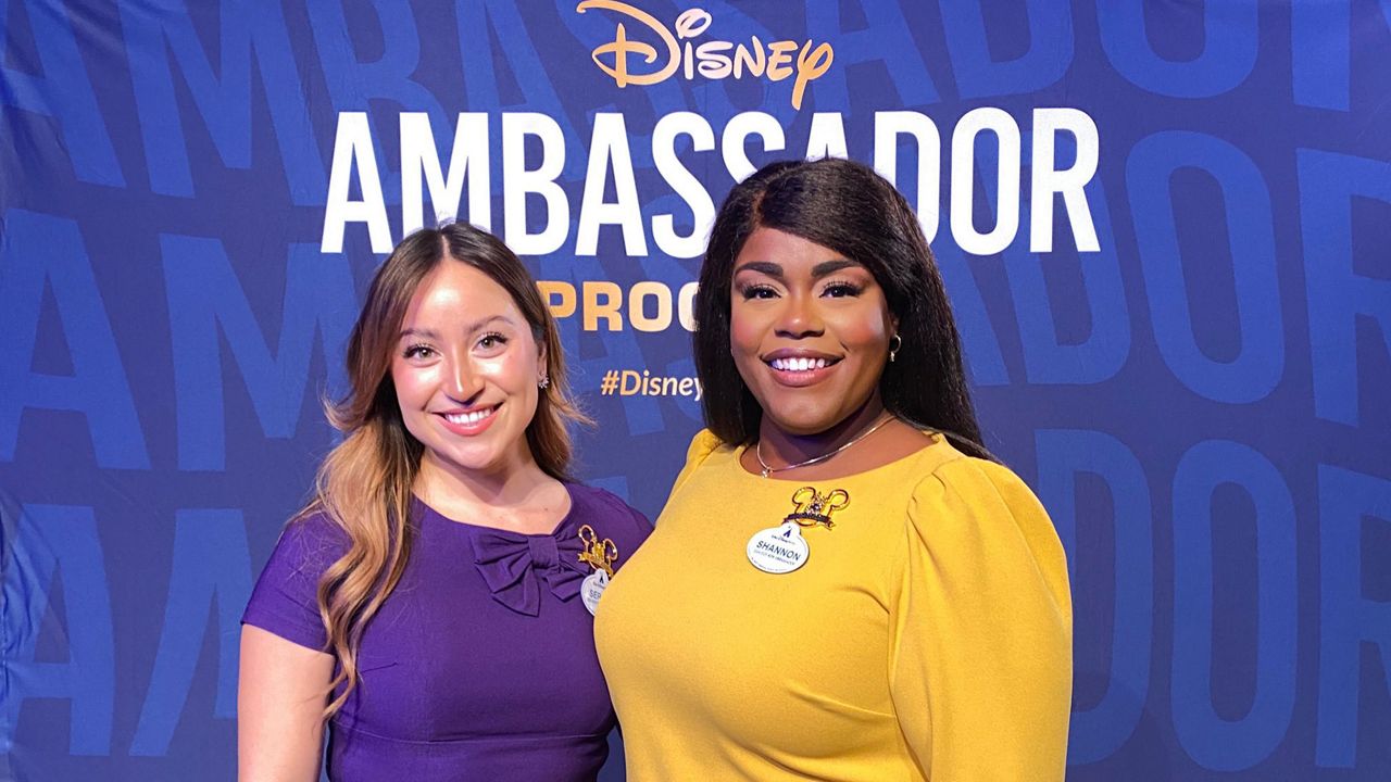 Serena Arvizu and Shannon Smith Conrad were named the new Walt Disney World ambassadors for 2024-2025. (Spectrum News/Ashley Carter)