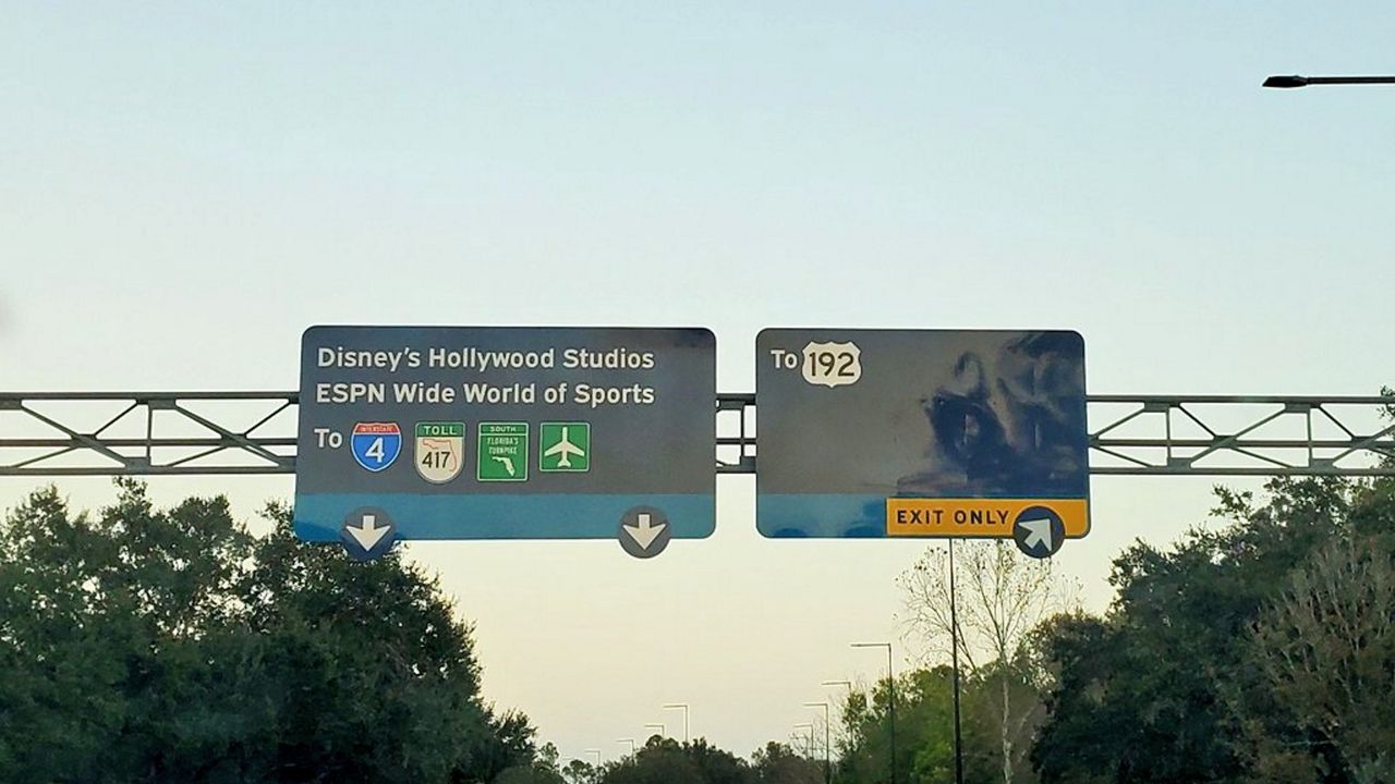 Disney World replaces more purple road signs