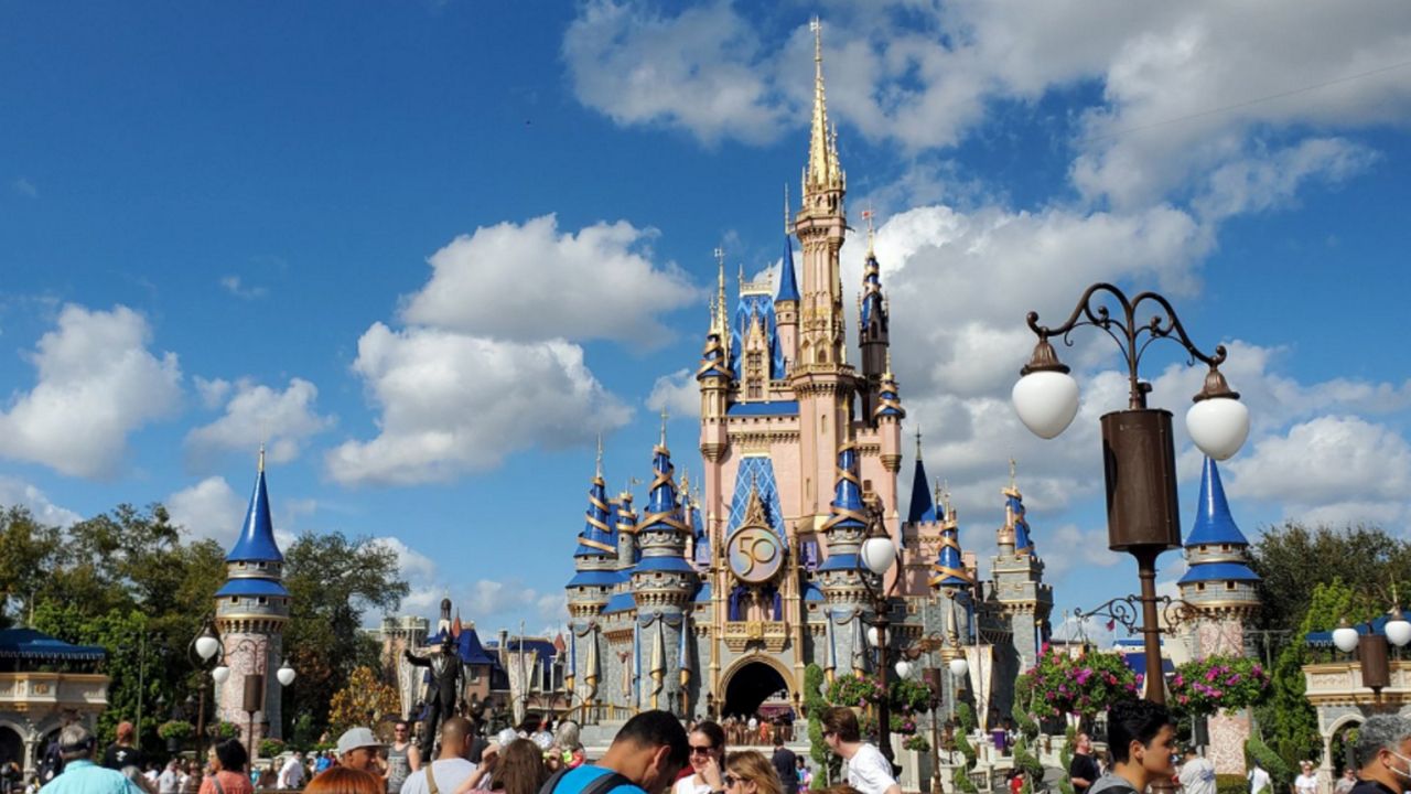 Cinderella Castle at Magic Kingdom. (Spectrum News/Ashley Carter)
