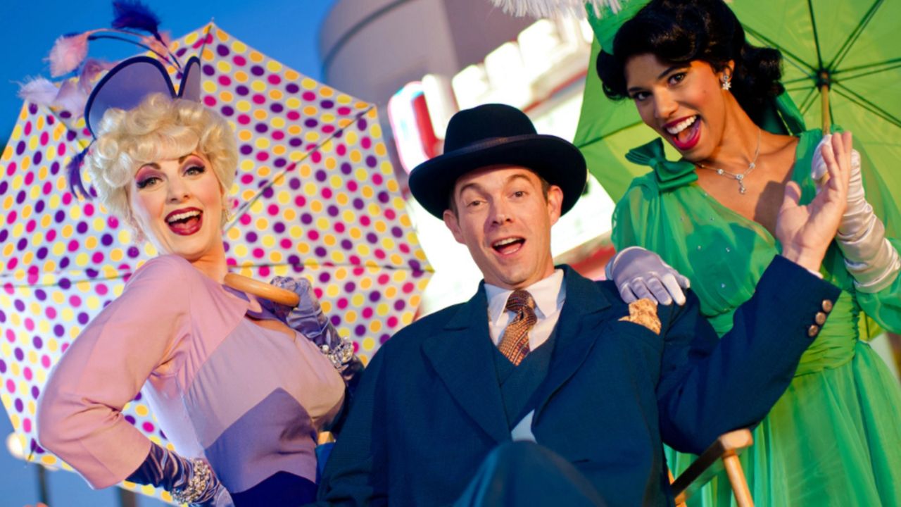 Citizens of Hollywood, the improvisational acting troupe at Disney's Hollywood Studios. (Courtesy of Walt Disney World)