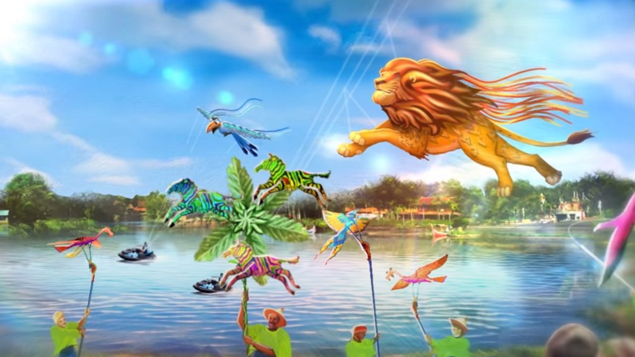 Concept art of Disney KiteTails, a new daytime show coming to Disney's Animal Kingdom. (Disney)