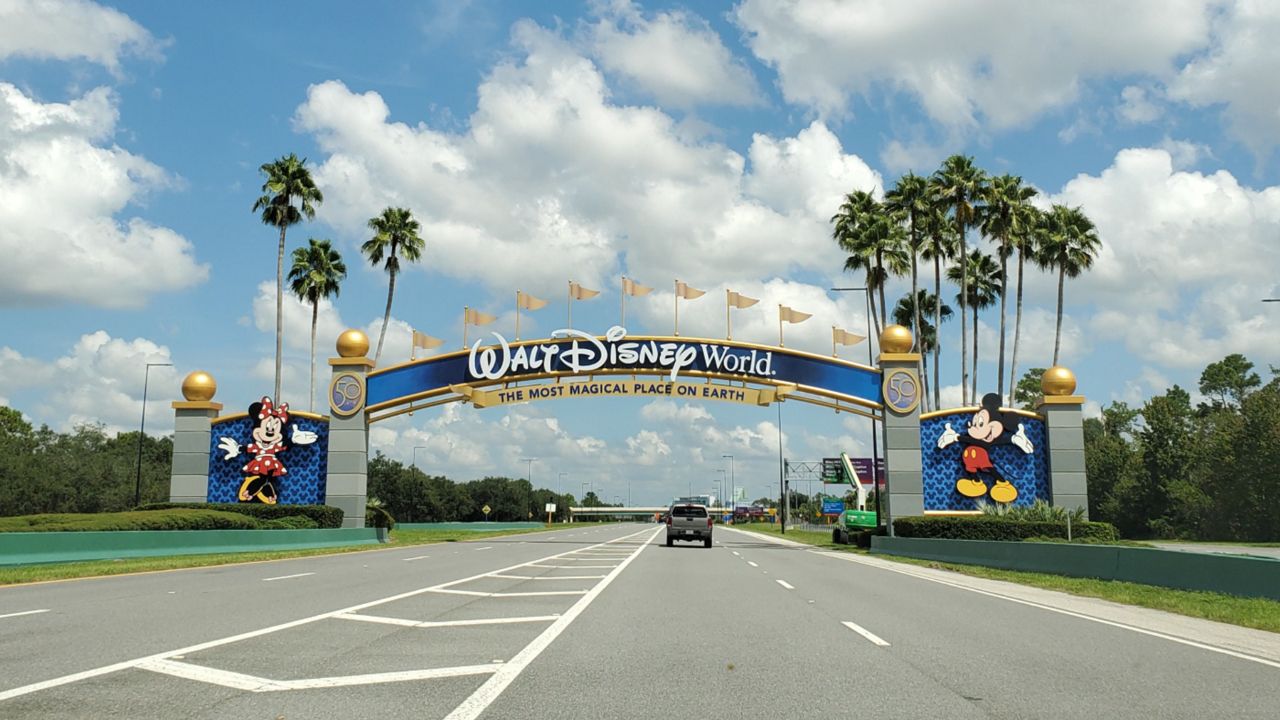 Disney World entrance archway