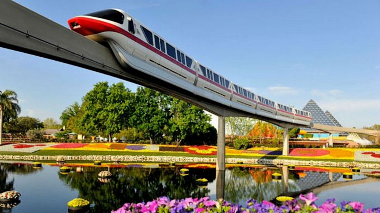 Disney World monorail traveling through Epcot. (File)