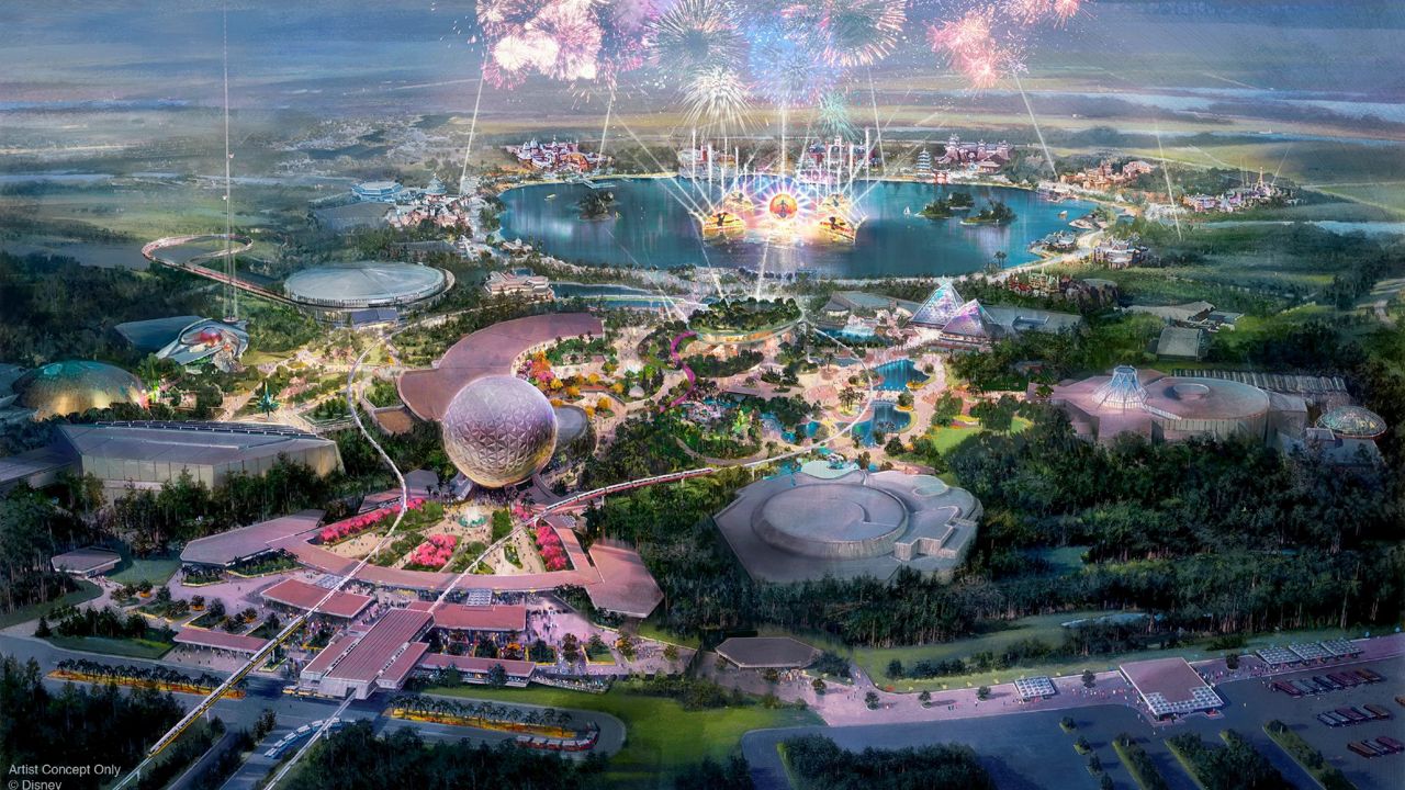 Concept art of the massive transformation underway at Epcot. (Disney)