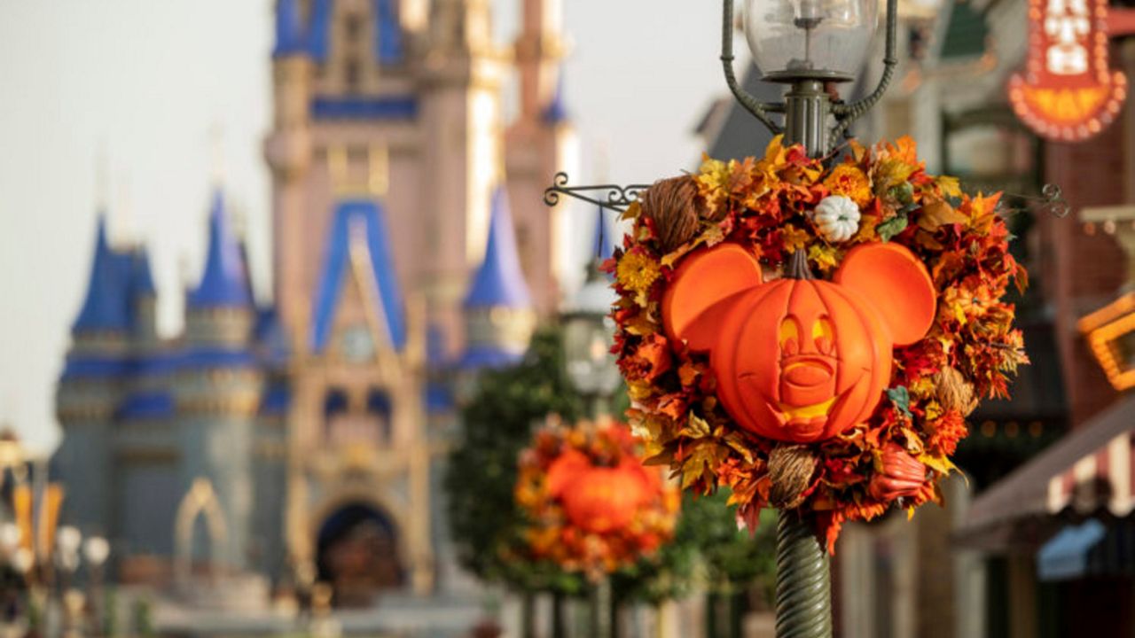 Magic Kingdom will feature fall decor from September 15 through October 31. (Kent Phillips/Disney)