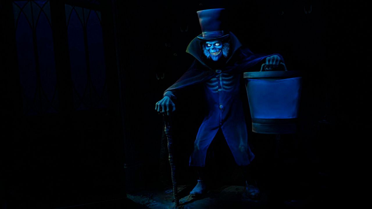 The Hatbox Ghost has materialized at Haunted Mansion at Magic Kingdom. (Photo: Disney/Abigail Nilsson)