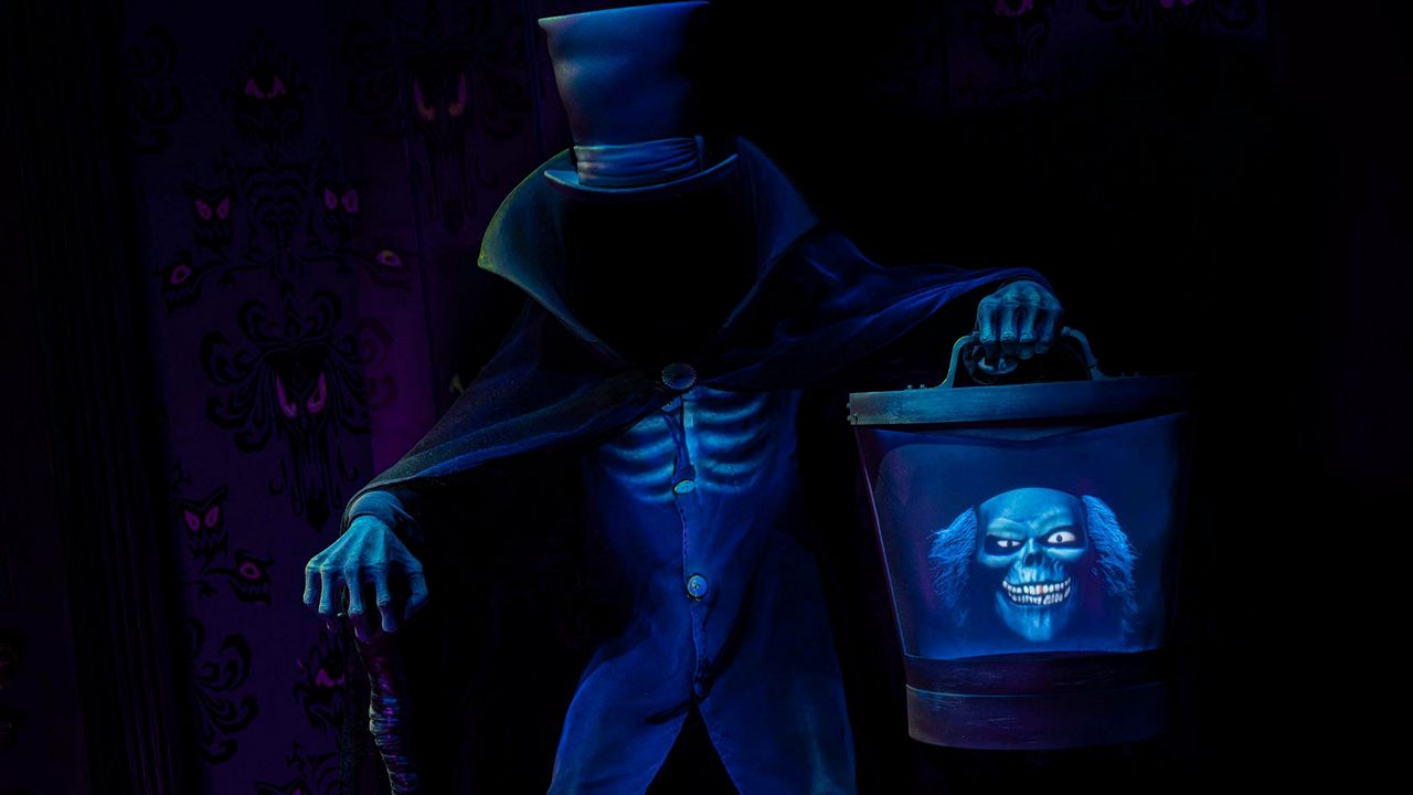 The Hatbox Ghost has materialized at Haunted Mansion at Magic Kingdom. (Photo: Disney/Abigail Nilsson)