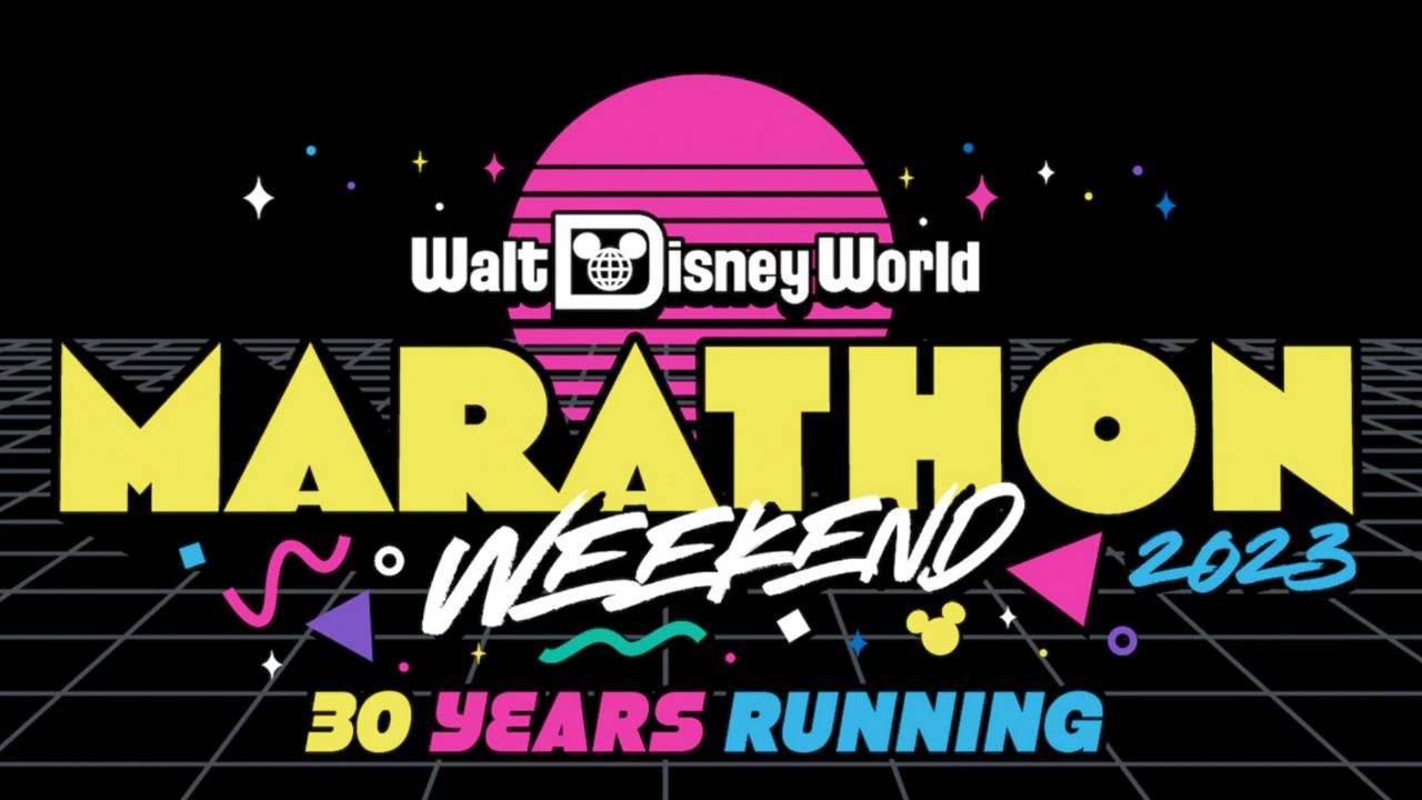 Retro-style artwork for the 2023 edition of the Walt Disney World Marathon Weekend. (Photo courtesy: Disney)