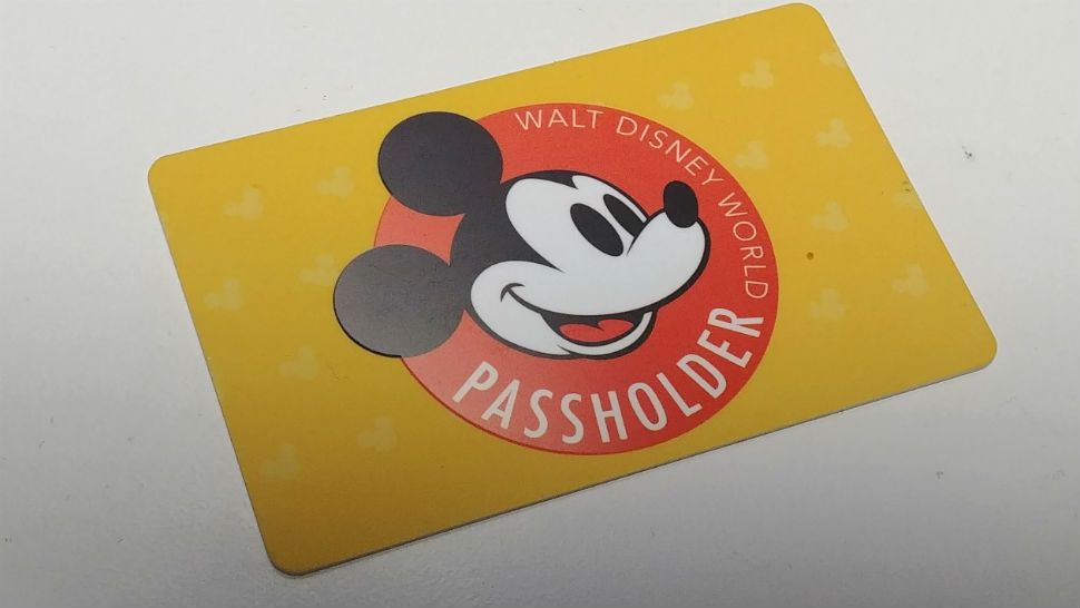 Walt Disney World annual passholder card. (Spectrum News/Ashley Carter)