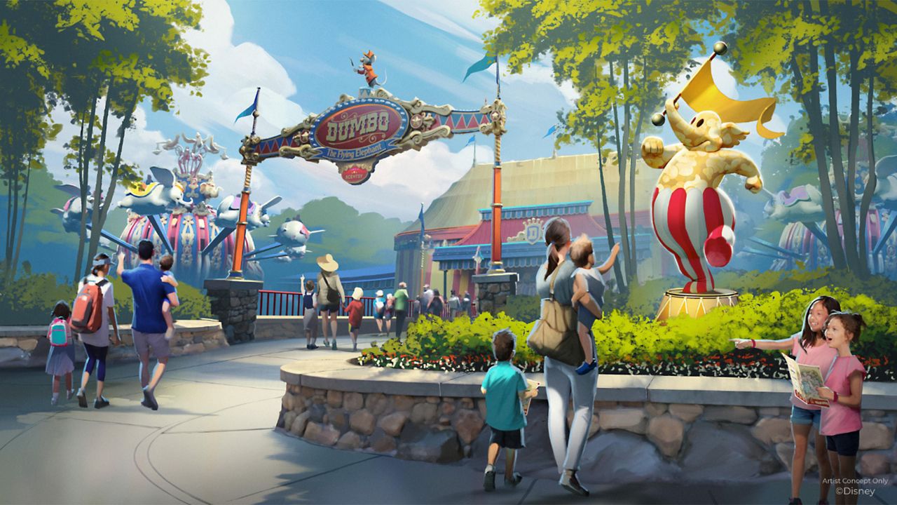 Concept art for a new interactive experience called Smellephants on Parade, which is coming to Magic Kingdom's Storybook Circus. (Photo: Disney)