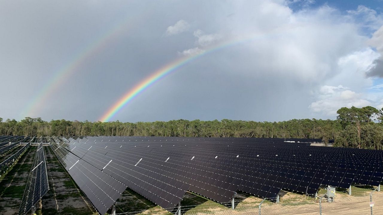 The 270-acre, 50-megawatt solar farm off State Road 429 that provides power to Walt Disney World. (Photo courtesy: Disney)