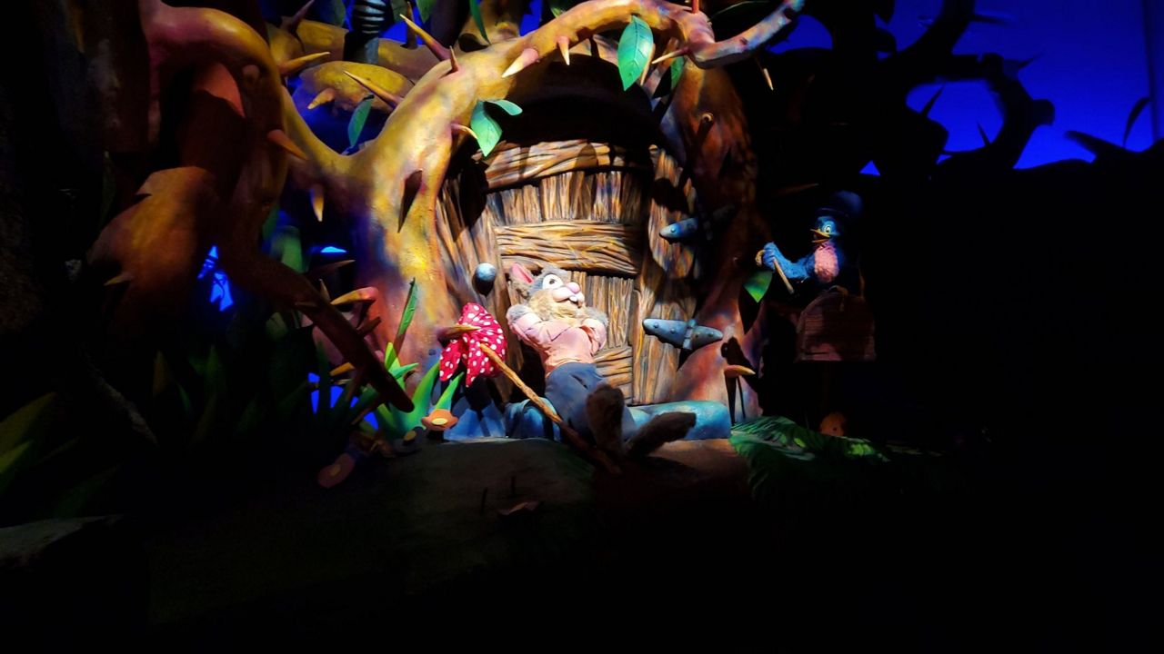 disneyland splash mountain night