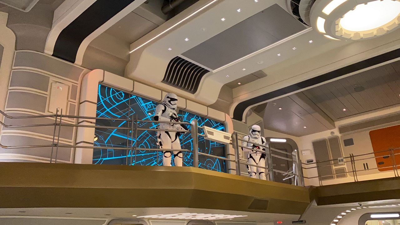 Disney World officials say they are adjusting operations for the Star Wars: Galactic Starcruiser experience and will reduce the number of voyages to two per week in the fall. (Spectrum News/Ashley Carter)