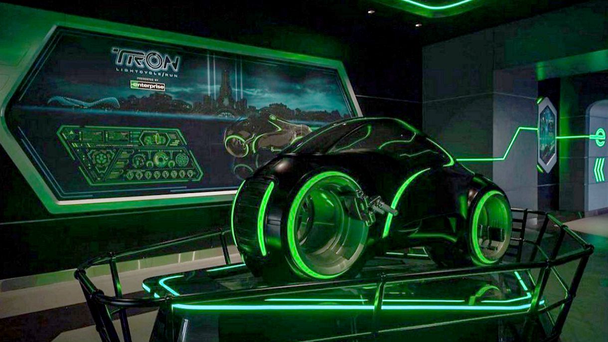 Walt Disney Imagineering recently shared photos the Team Green post-show experience at TRON Lightcycle Run ahead of the attraction's April 4 opening. (Photo: Walt Disney Imagineering/Instagram)