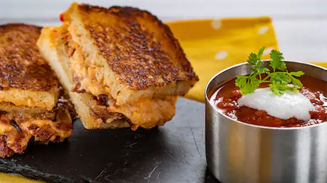 Tomato soup with Grilled Cheese at Pop Eats. (Photo: Disney)
