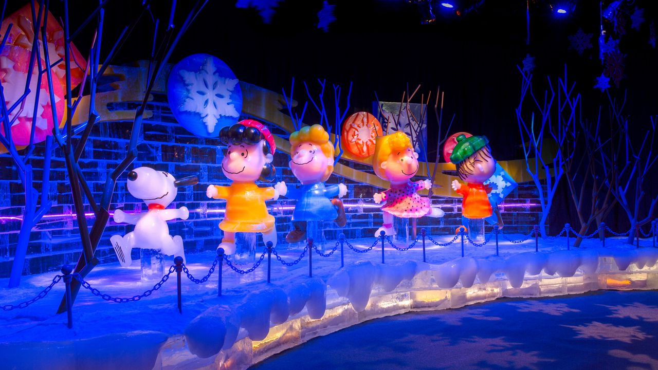 The theme for this year's ICE! exhibit at Gaylord Palms will be "A Charlie Brown Christmas." (Photo: Gaylord Hotels)