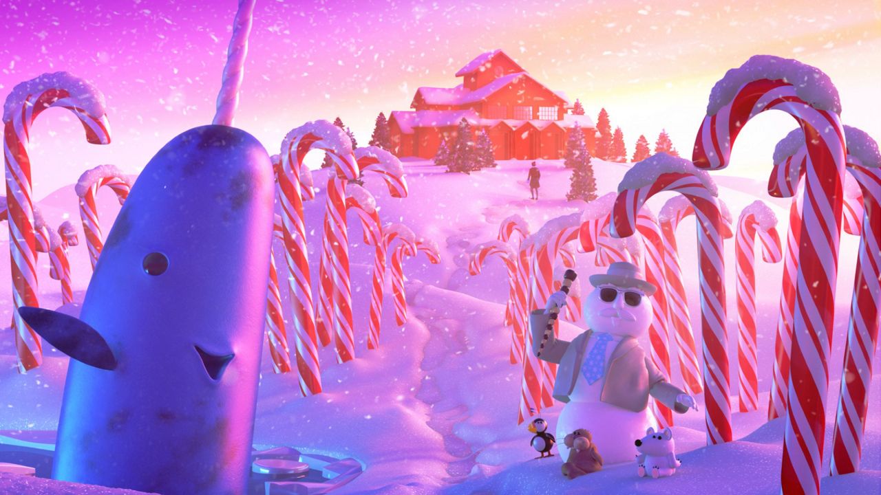 Rendering of the candy cane forest in the new "Elf"-inspired experience coming to Gaylord Palms. (Gaylord Palms)