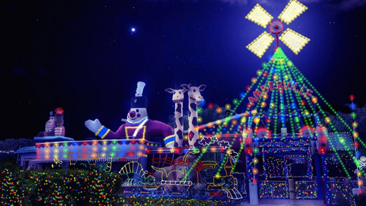 Artist rendering of Amberville for Give Kids the World Village's Night of a Million Lights holiday event. (Courtesy of Give Kids the World Village)