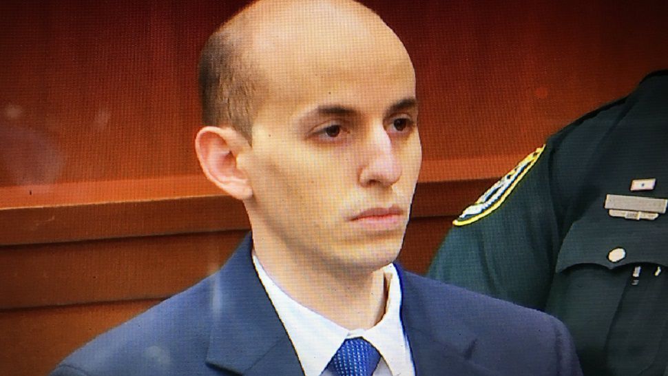 Grant Amato in court in July. (File)