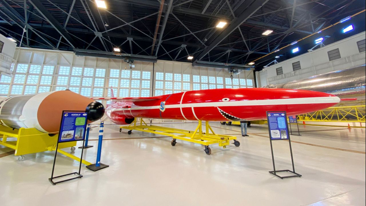 Inside Hangar C, one of the stops on one of the new bus tours at Kennedy Space Center Visitor Complex. (Photo courtesy: Kennedy Space Center)