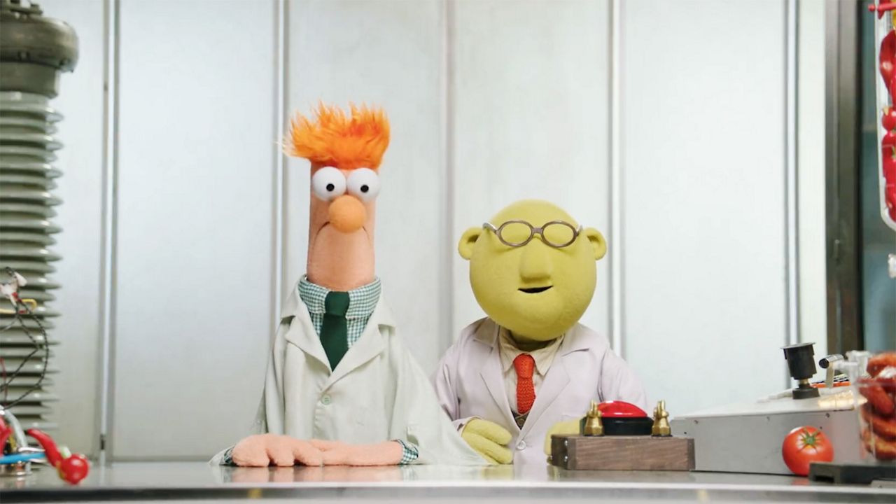 Muppets characters Beaker and Dr. Bunsen Honeydew will be creating culinary concoctions for the Brew-Wing global marketplace at this year's EPCOT International Food & Wine Festival. (Photo: Disney Parks)