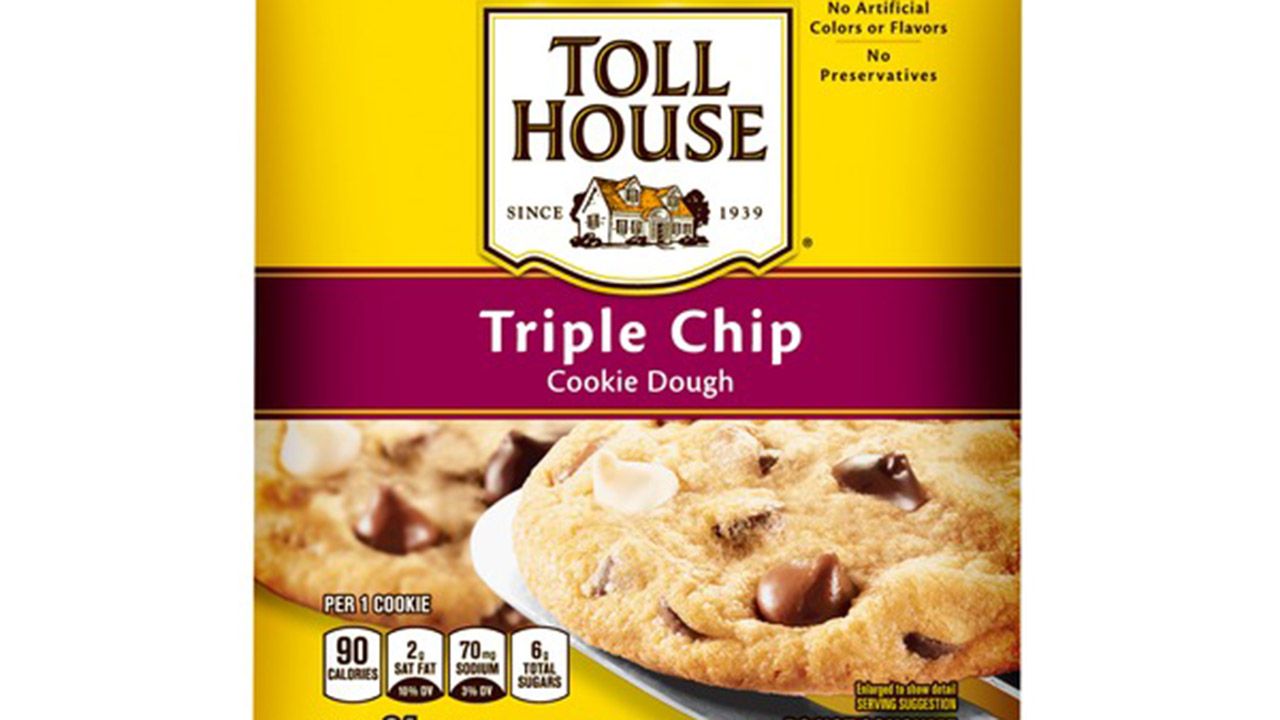 Nestle has recalled some of its ready-to-bake refrigerated Toll House cookie dough products due to possible rubber contamination. (Courtesy of Nestle)