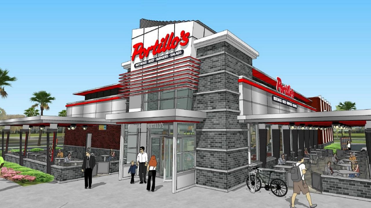 Artist rendering of the Portillo's new Orlando restaurant. (Courtesy of Portillo's)