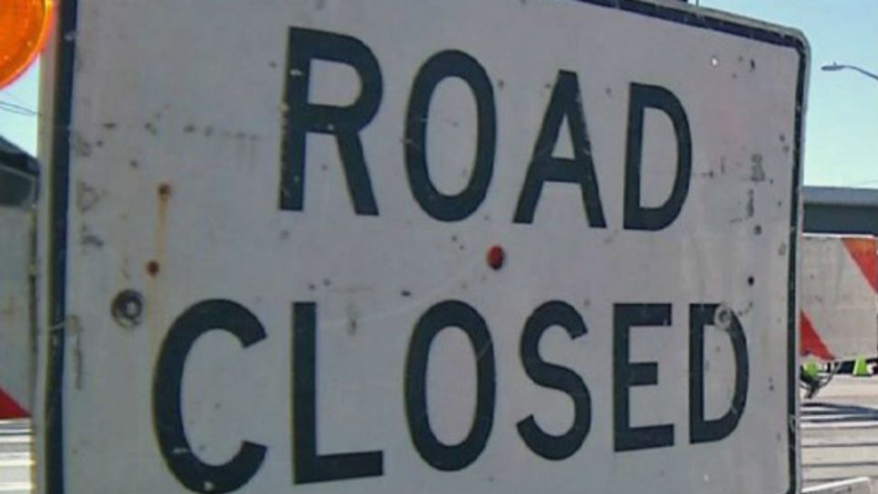 generic road closed sign