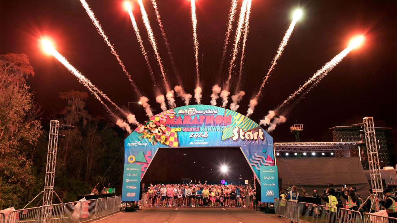 Runners at the start of the 2023 Walt Disney World Marathon. (Photo: Disney/Gregg Newton)