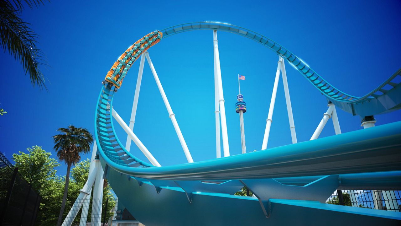 Rendering of SeaWorld Orlando's upcoming coaster, which is set to open in 2023. (Photo: SeaWorld)
