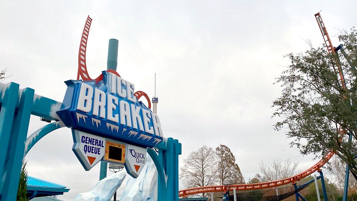 According to a state report, a 12-year-old boy was injured on SeaWorld Orlando's Ice Breaker coaster more than a week before it officially opened in February. (Spectrum News 13/Ashley Carter)