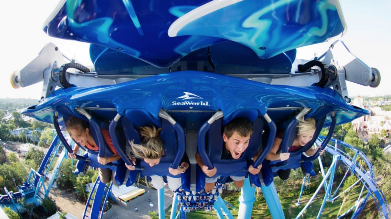 Riders on Manta at SeaWorld Orlando. (Courtesy of SeaWorld Orlando)