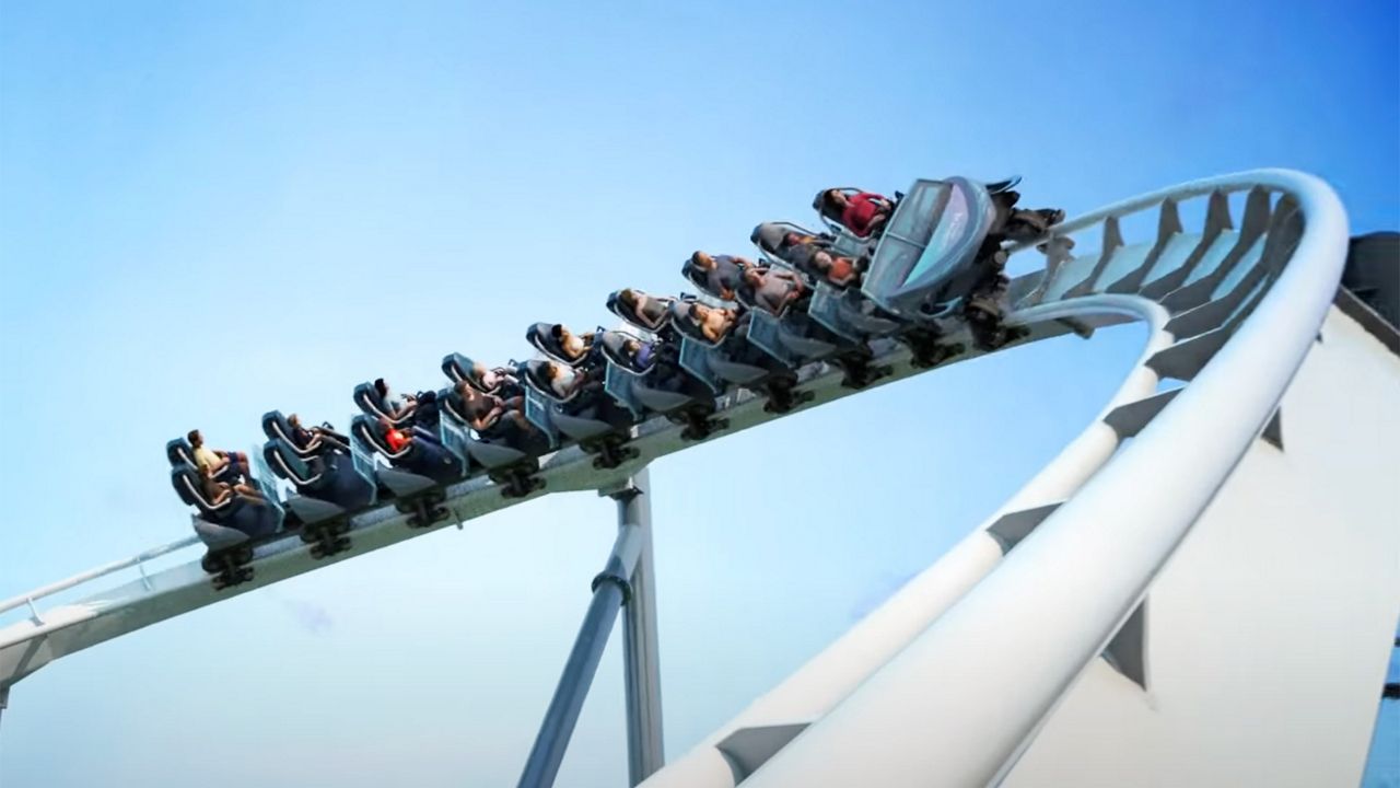 Rendering of SeaWorld Orlando's Penguin Trek roller coaster. (Photo: SeaWorld)