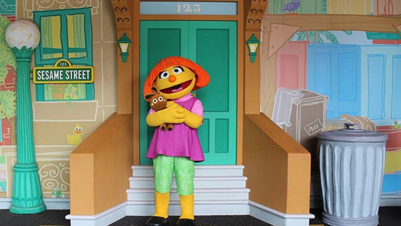 Sesame Street character Julia will be visiting SeaWorld Orlando through April as part of Autism Acceptance Month. (Photo courtesy of SeaWorld)