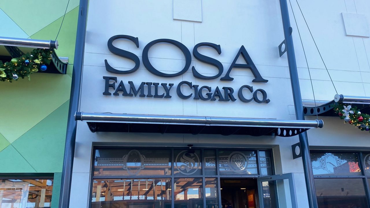 Sosa Family Cigar Co. at Disney Springs has permanently closed. (Spectrum News/Ashley Carter)