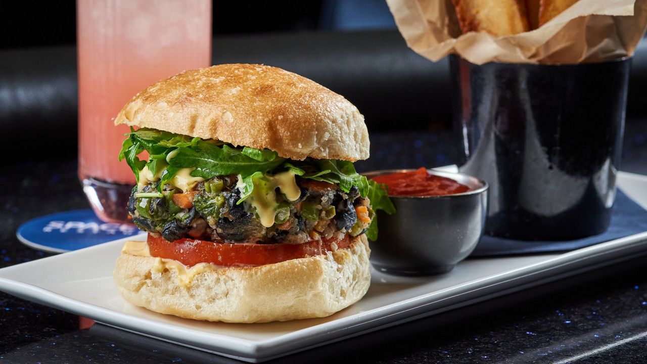 The Quinoa Burger at Space 220 restaurant in Epcot. (Photo courtesy of Epcot)