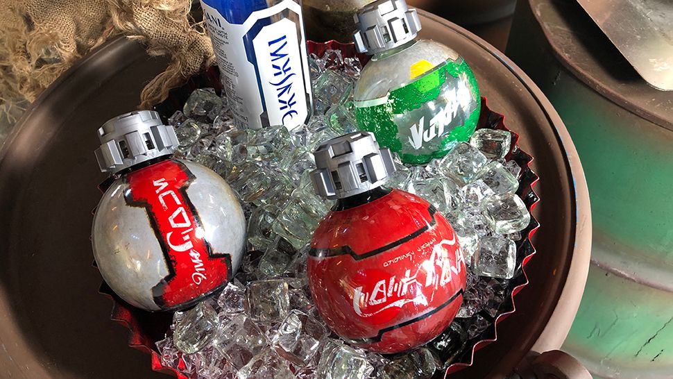Specially-designed Coca-Cola bottles sold at Star Wars: Galaxy's Edge allowed on flights, TSA says. (Ashley Carter/Spectrum News)