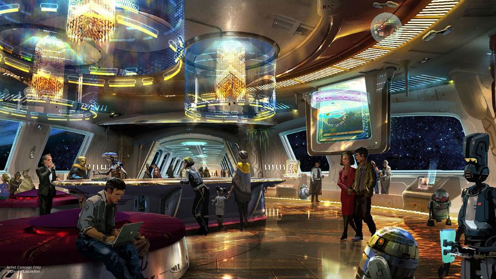 Concept art of the upcoming Star Wars hotel at Disney World. (Disney)