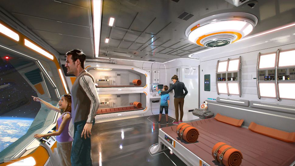 Concept art of Disney World's upcoming Star Wars hotel. (Courtesy of Disney)