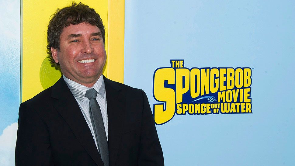 Stephen Hillenburg at the world premiere of "The SpongeBob Movie: Sponge Out of Water" at AMC Lincoln Square in New York in 2015. (AP Photo/Charles Sykes)