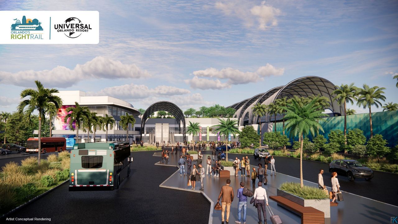 Universal Orlando, along with Orlando’s Right Rail coalition, announced Thursday that a community development district is planned to facilitate a SunRail station at the Orange County Convention Center. (Photo courtesy: Universal Orlando)