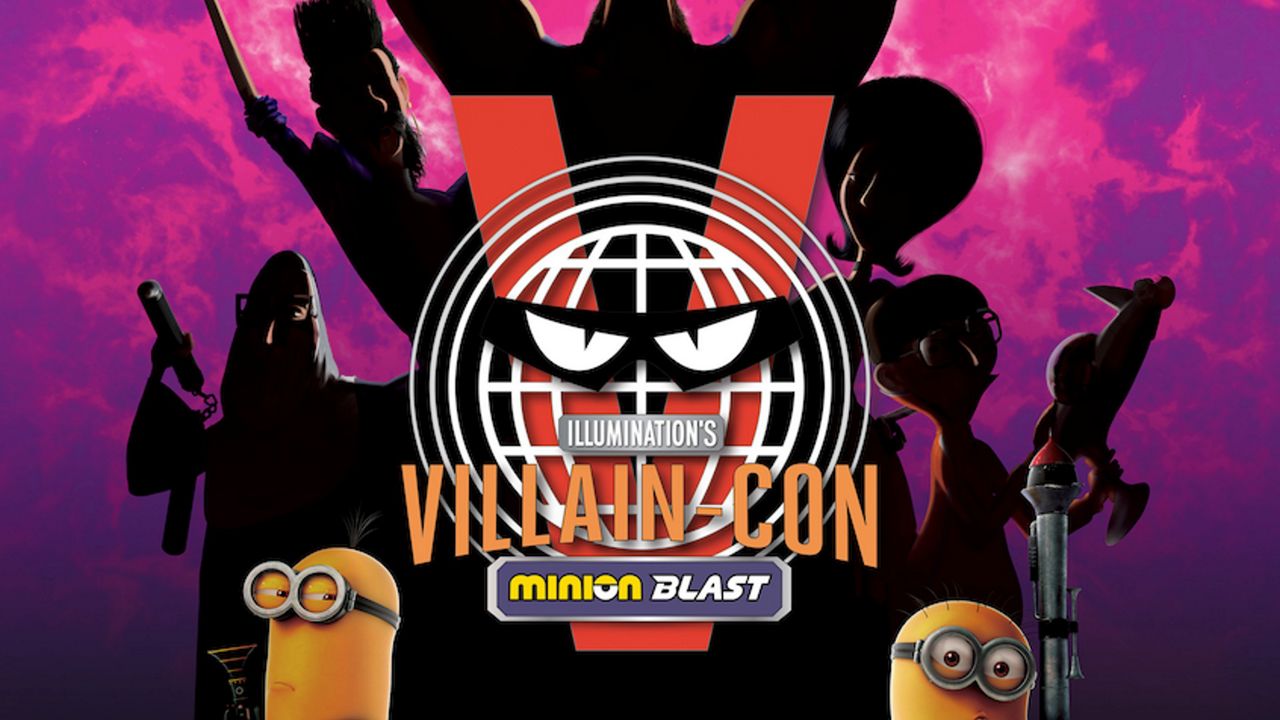 Artwork for Illumination’s Villain-Con Minion Blast, opening summer 2023 at Universal Studios Florida. (Photo: Universal)